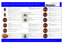 Catalogue One-Shot Double Moulds Knobel 450 x 425 mm
