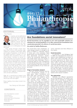 04/12 - Center for Philanthropy Studies