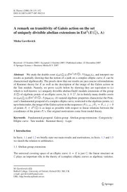A remark on transitivity of Galois action on the set of uniquely