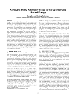 Achieving Utility Arbitrarily Close to the Optimal