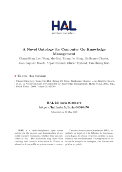 A Novel Ontology for Computer Go Knowledge Management