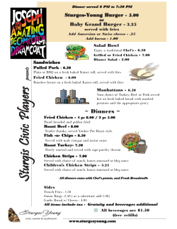 Sturgis Civic Players Sturgis Civic Players Sturgis Civic Players