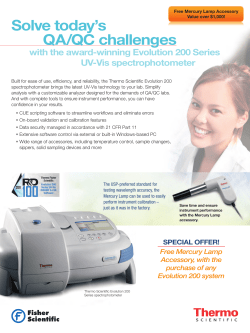 Evolution 200 - Fisher Scientific