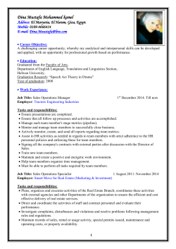 Dina Mustafa Mohammed - Al Ahly for Real Estate Development