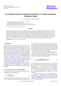 Incomplete-exclusion statistical mechanics in violent relaxation