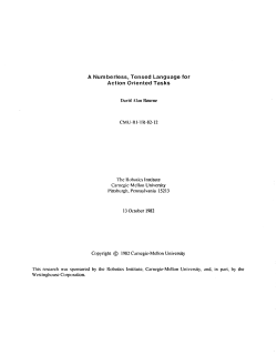 A Numberless, Tensed Language for Action