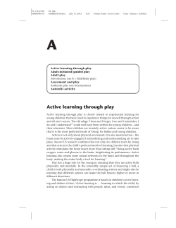 Active learning through play