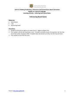 4.3 Learning Activity - Inferring Card Game Rules