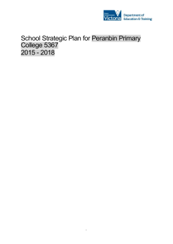 Report - Peranbin Primary College