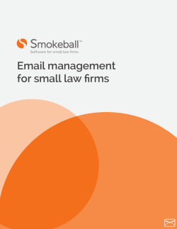 Email management for small law firms