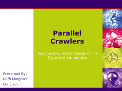 Parallel Crawler`s Advantages 2 - CS