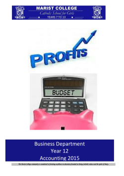 Accounting NCEA Level 2 Appendix