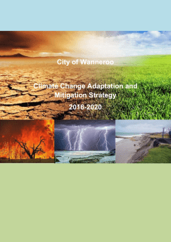 City of Wanneroo Climate Change Adaptation and Mitigation