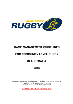 game management guidelines for community