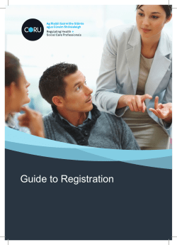 Guide to Registration