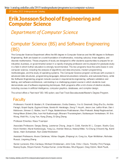 Department of Computer Science