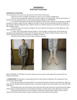 Chapter 14: Drill and Ceremony