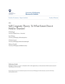 Self-Congruity Theory: To What Extent Does it