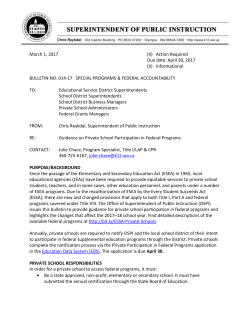 Bulletin No. 014-17 - Office of Superintendent of Public Instruction