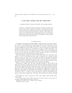 A dynamic model for HIV infection (PDF Available)