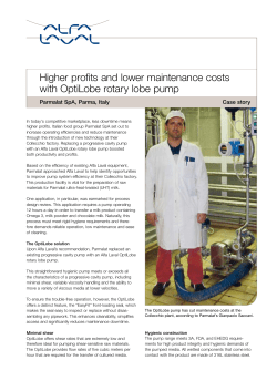 Higher profits and lower maintenance costs with OptiLobe rotary