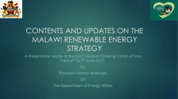 contents and updates on the malawi renewable energy strategy