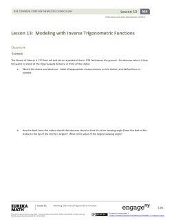 Precalculus Module 4, Topic C, Lesson 13: Teacher