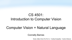 Computer vision + natural language