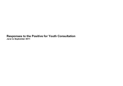 Positive for Youth consultation responses