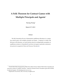 A Folk Theorem for Contract Games with Multiple Principals and