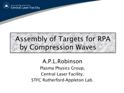 Assembly of Targets for RPA by Compression Waves
