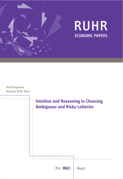 Intuition and Reasoning in Choosing Ambiguous and
