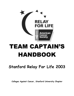 team captain`s handbook