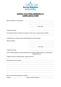 policy document - Surrey Dolphins Swimobility