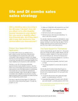 life and DI combo sales sales strategy