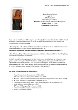 Suzanne Posnet - Horse Sport Ireland