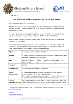 Year 6 High School Experience Day