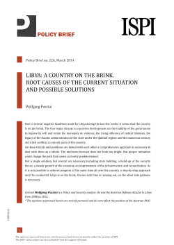 a country on the brink. root causes of the current situation and