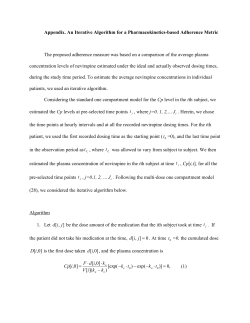 Appendix. An Iterative Algorithm for a Pharmacokinetics