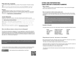 citing and referencing: using british standard numeric