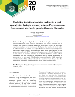 Modelling individual decision making in a post