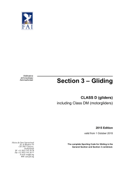 Section 3 &ndash; Gliding