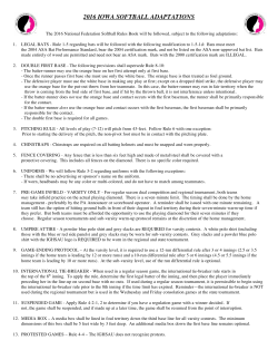 2016 Softball Adaptations