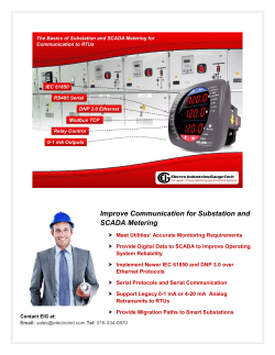 EIG`s Utility/Substation Application Guide V.1.01