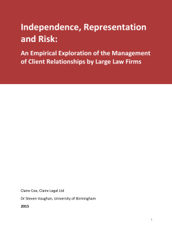 Independence report - Solicitors Regulation Authority