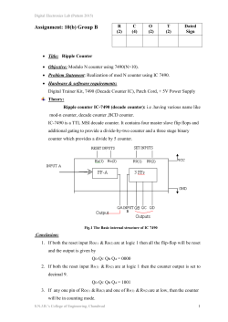 Realization of Mod -N counter using IC-7490