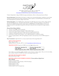 GUIDES Mentoring Application