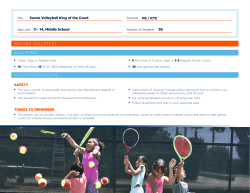 Tennis Volleyball King of the Court