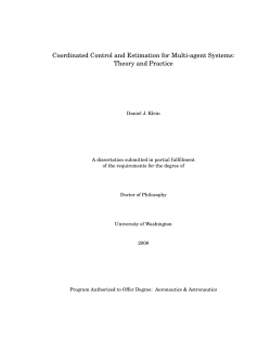 Coordinated Control and Estimation for Multi