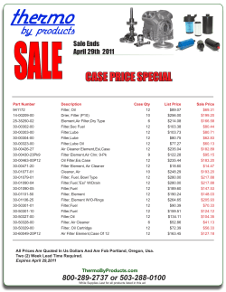 case price special - Thermo By Products